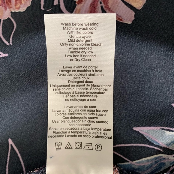 JESSICA SIMPSON SZ Lg FLORAL LOW-CUT BELTED TUNIC - Picture 8 of 15